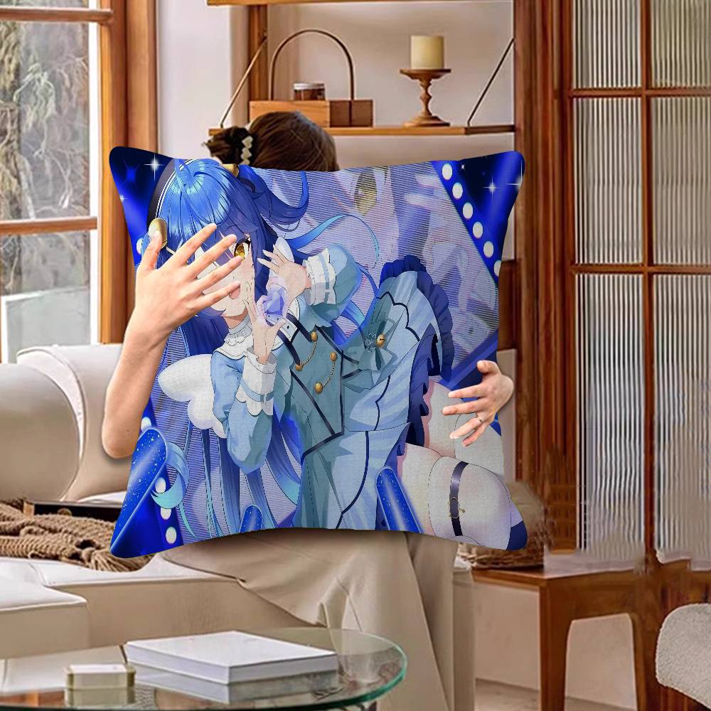 Hololive Amamiya Kokoro Anime Jeu Oreiller Cadeau Décoration Maison Bureau Oreiller Chambre Canapé Voiture Housse de CoussinHousse d'Oreiller