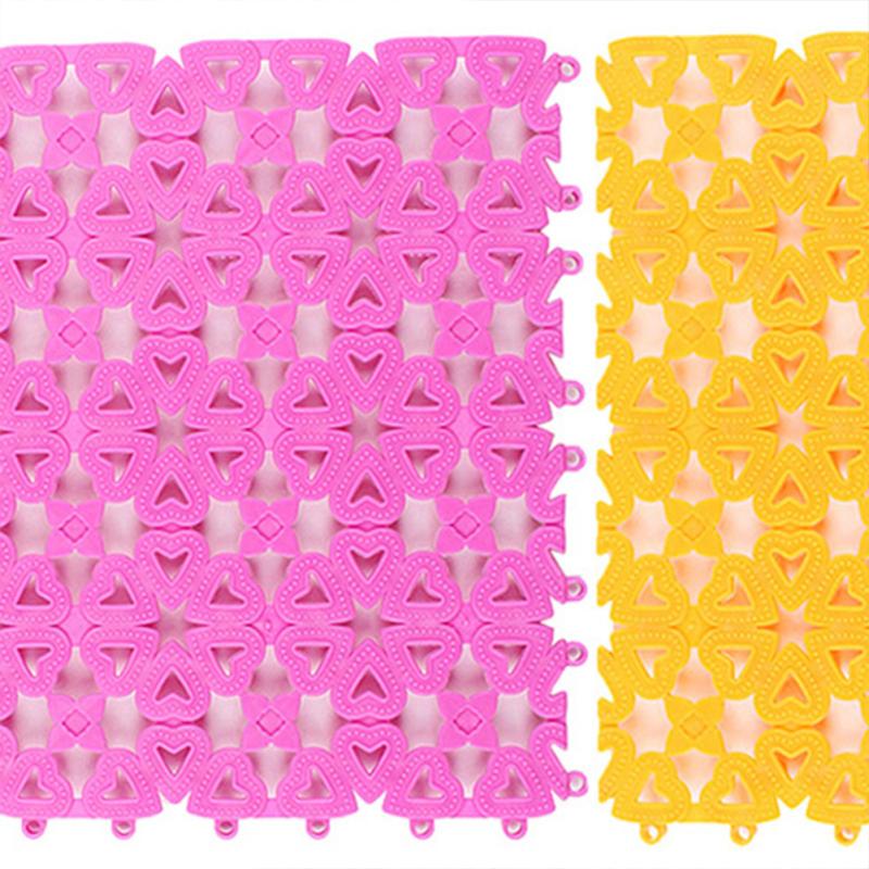 Spleißbare Kunststoffkäfigmatte für Hunde, Katzen, Kaninchen, Hohlloch-Design, Anti-Fall-Katzenstreumatte