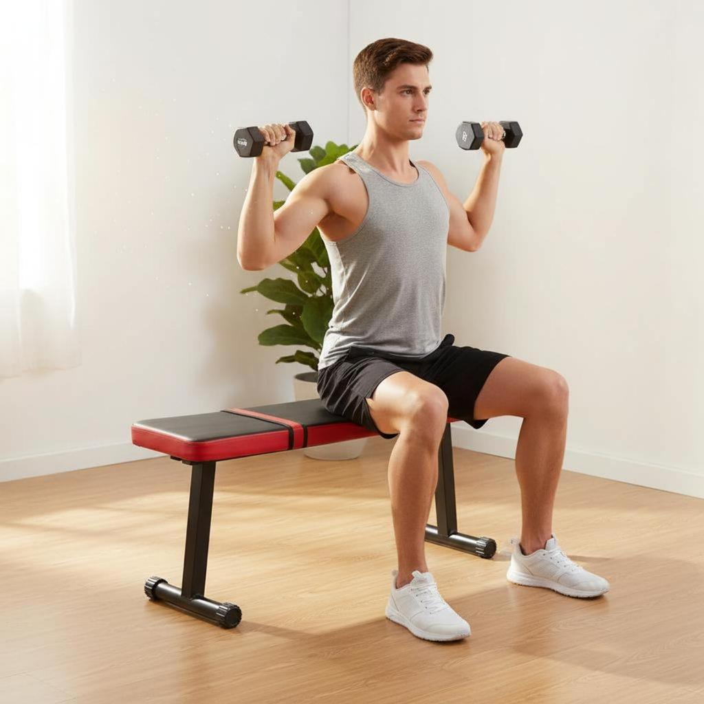 Foldable Dumbbell Bench Multi Function Adjustable Heavy Duty for Beginners
