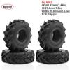 4PCS 1.0inch 57-67mm RC Crawler Tires Wheel Rim for 1/18 RC Rock Crawler Axial SCX24 Bronco AX24 TRX4M Defender FMS FCX18 FCX24