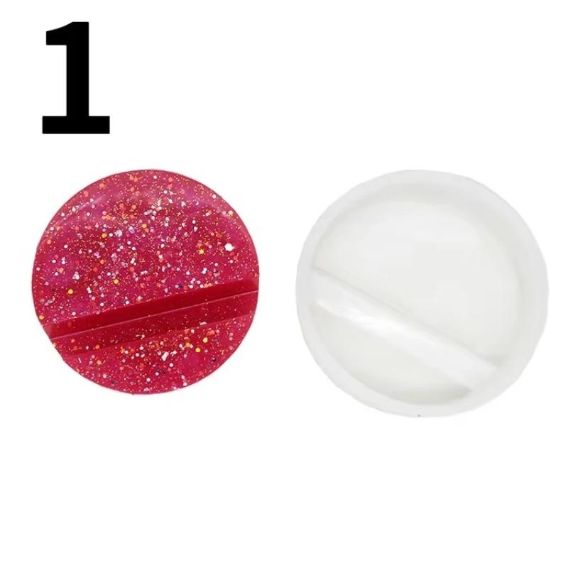 DIY Crafts Phone Holder Casting Silicone Mould Home Decoration Making Tool Crystal for Epoxy Resin Arts Rectangular Round