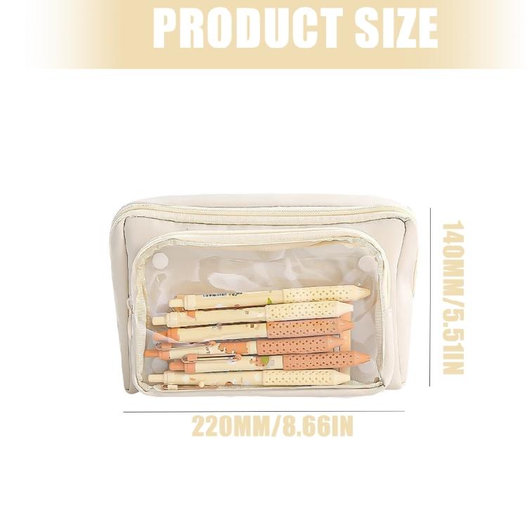 Simple Pencil Organizers Large Capacity Pencil Case Aesthetic Pen Bag School Accessories