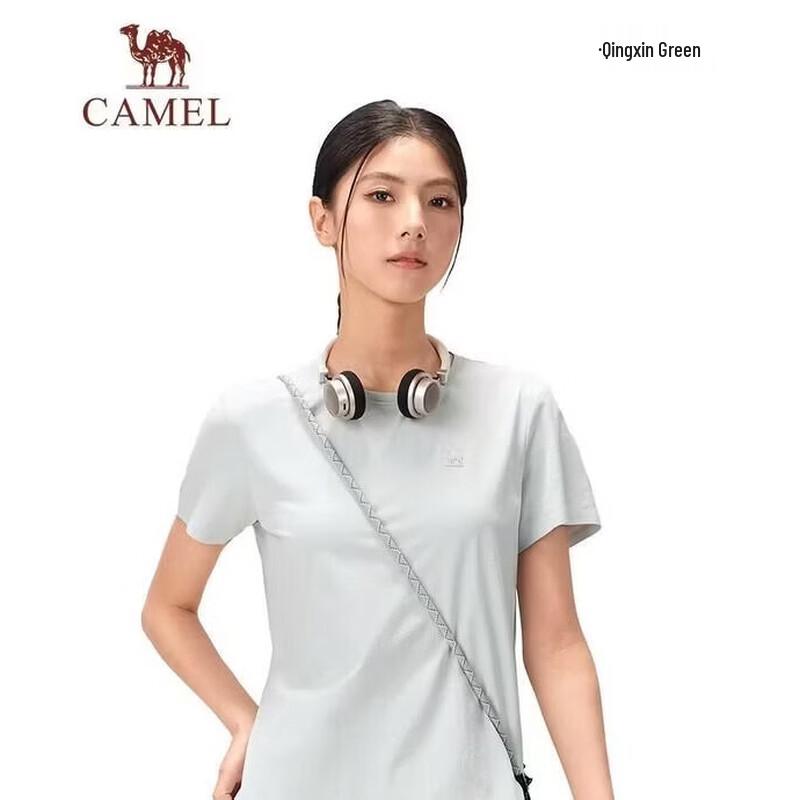 Camel Women s Quick-Dry Round Neck T-shirt L