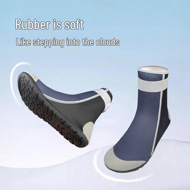 Unisex Quick-Dry Non-Slip Beach & Yoga High-Top Shoes: Soft, Cut-Resistant, Ideal for Swimming & Wading.