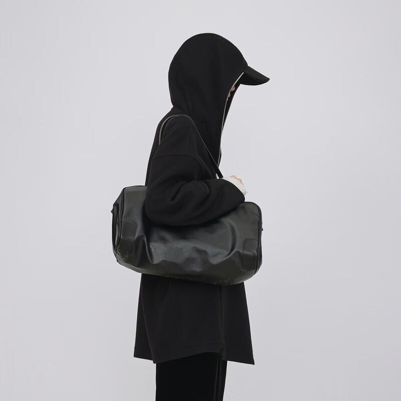 

LESS 2024 Spring Casual Hooded Wool Blend Coat M