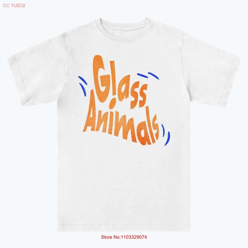 GLASS ANIMALS White Color T Shirt For Fan vintage Washed Casual streetwear designer clothes fashion graphic homme Versatile