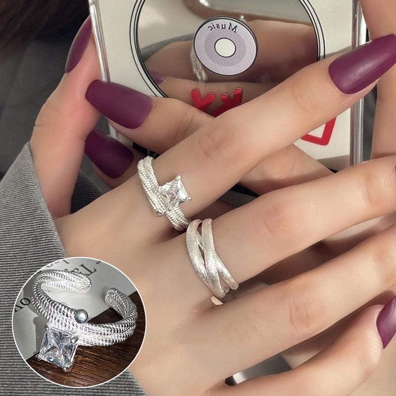 S925 Silver-Plated Imitation Pearl Flower Ring – Elegant Retro Palace Style