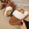 Fashion 2025 NEW Fashion Women Fluffy Slippers Autumn and Winter Indoor Slippers Thick Sole Anti-Slip Warm Unisex Shoes Women