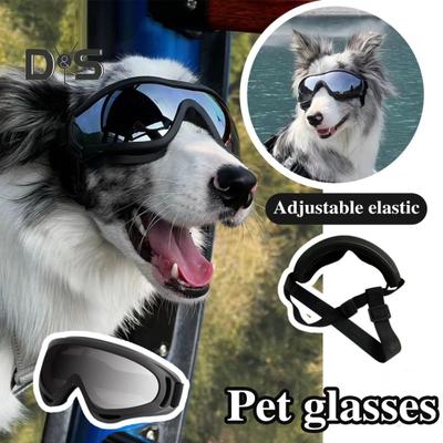 Pet Sunglasses Dog Goggles with Adjustable Elastic Strap Anti-fog Waterproof UV-Protection Pet Glasses Eyewear
