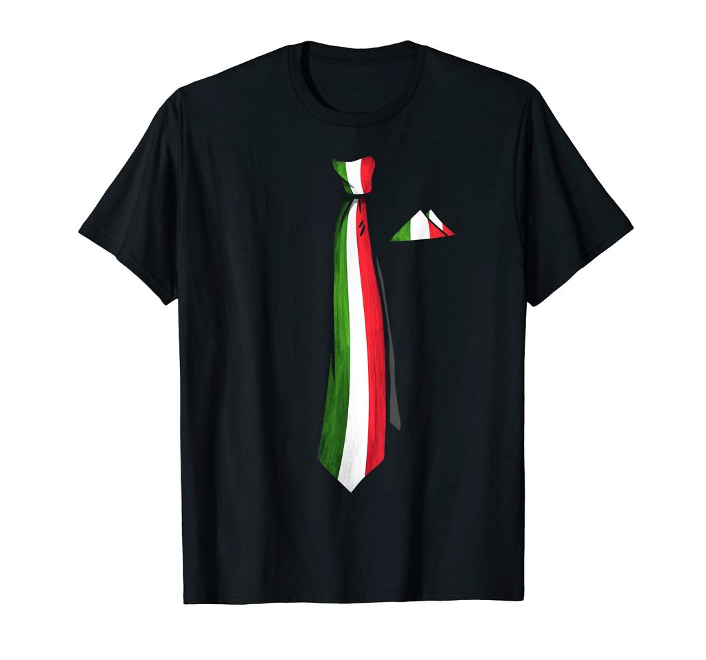 Italy Flag Tie Patriotic Flag T-Shirt