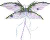 Purple Fairy Wings Adult - Butterfly Wings Forest Elf Wings with Purple Flowers, Leaves, and Vines Photo Shooting Role Playing
