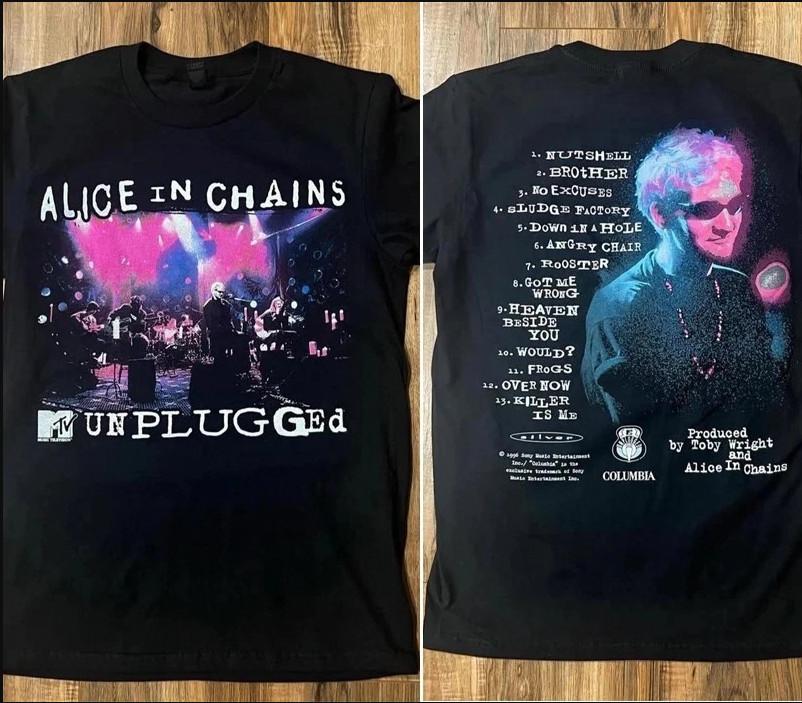 Alice In Chains MTV Unplugged T-skjorte, størrelse S-4XL