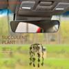 Y4UA Car Hanging-Handmade Rear View Mirrior Charm Car Decorations Knitted Hanging- Planters for for Car Home-Decoration