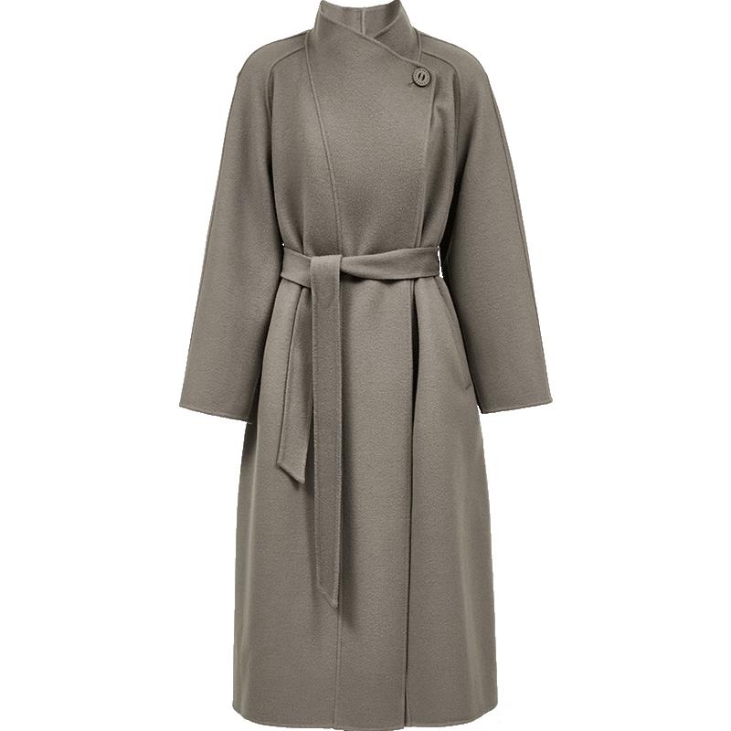 

ONLY Women s 100% Lambswool Double-faced Long Wool Coat XS