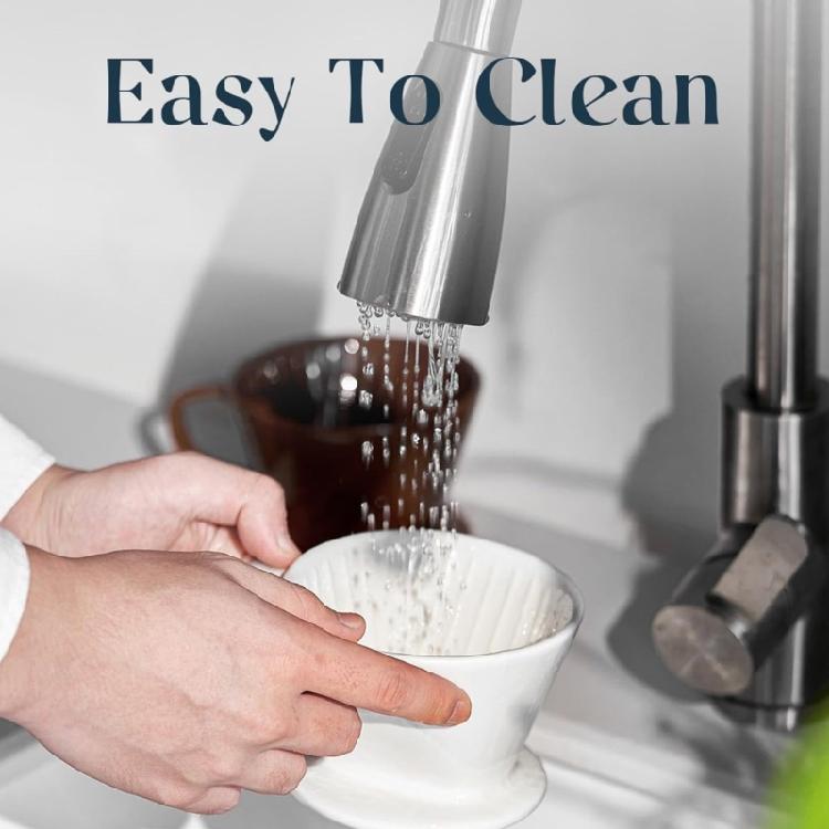 Conical Hand Flushing Single Dripping Filter Cup Funnel Dripper Porcelain Coffee Dripper Reusable Filters Coffee Maker