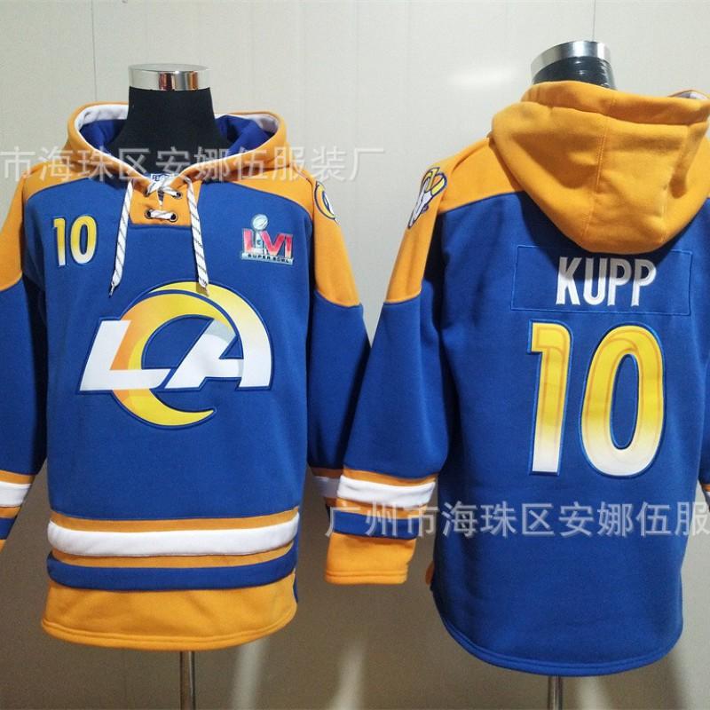2026 Rugby Rams Embroidered Fleece Sweatshirt No.9 No.17 No.10 No.23 Team Sports
