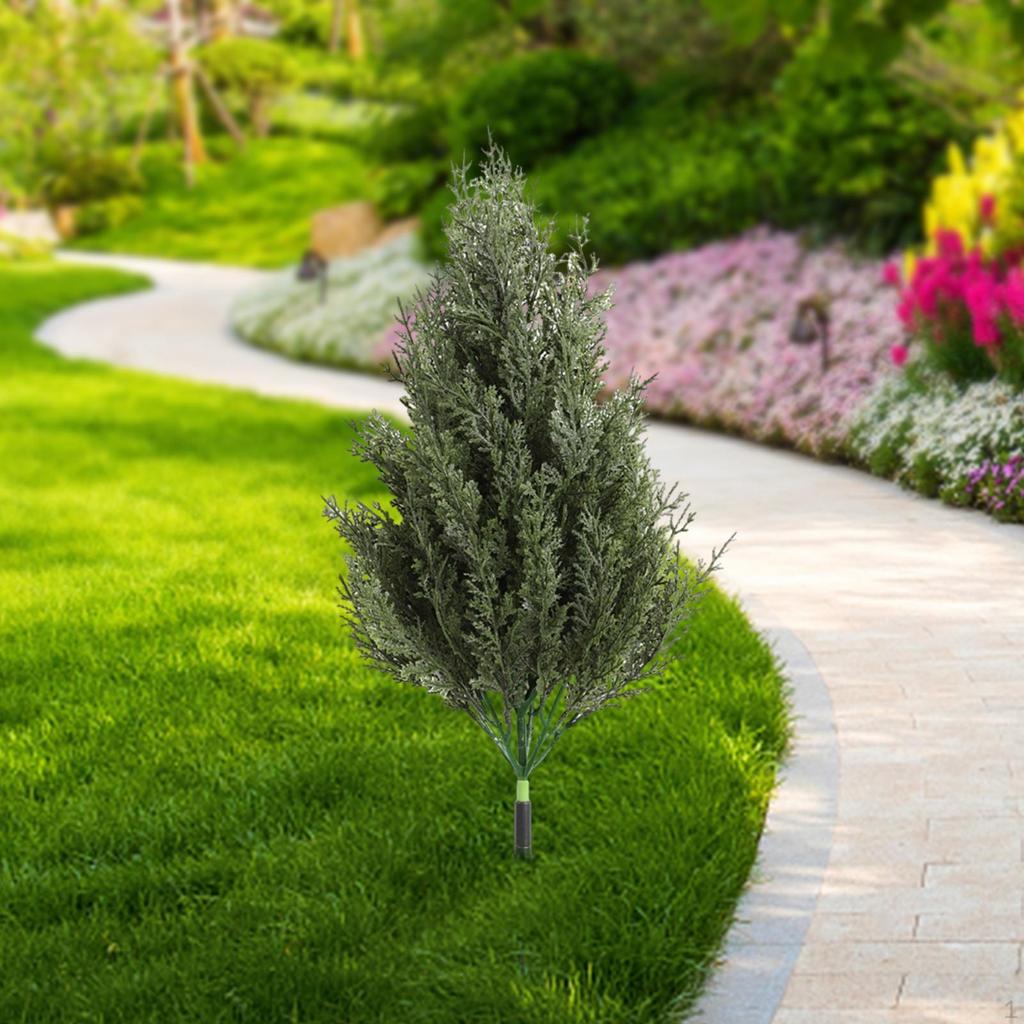 Artificial Plant Stake for Garden with Ground Spike, Lawn Ornament Outdoor