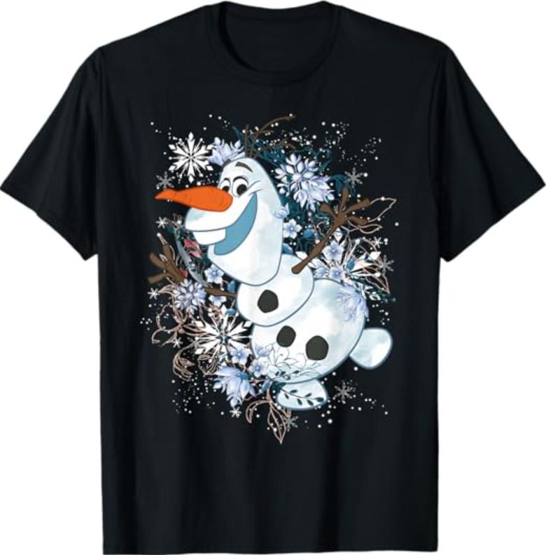 Disney Frozen Olaf Dancing in The Snowflakes Graphic T-Shirt T-Shirt S