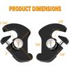 PBYMT Black Detachable Mounting Luggage Rack Clips Sissy Bar Latch Clips Fit For Harley Davidson Softail Sportster Touring Street Glide Road King