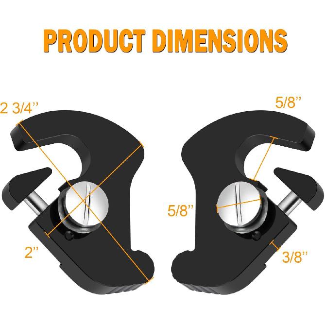 PBYMT Black Detachable Mounting Luggage Rack Clips Sissy Bar Latch Clips Fit For Harley Davidson Softail Sportster Touring Street Glide Road King