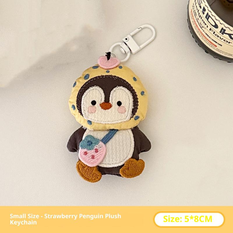 

Cute Penguin Doll Plush Pendant Keychain Creative Cartoon Lanyard Necklace Stuffed Doll Toys Funny Backpack Decoration Gifts