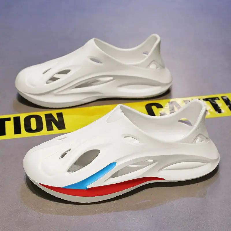 Beach Men's Sandal Ultralight Closed Toe Hole Shoes Buy Cheap Liquidation Casual Luxury Designer Daily Use Number 41 H Male Shoe