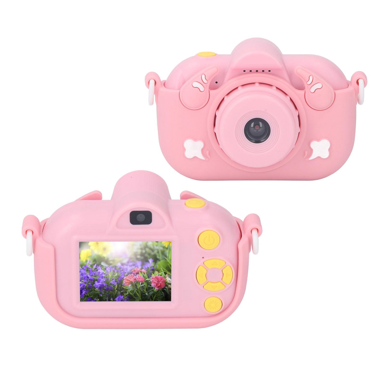 Cute Camera 12MP Digital Video Camera 2in Screen Multifunctional Front Rr Lens 1080P Selfie Camera for Xmas Gift