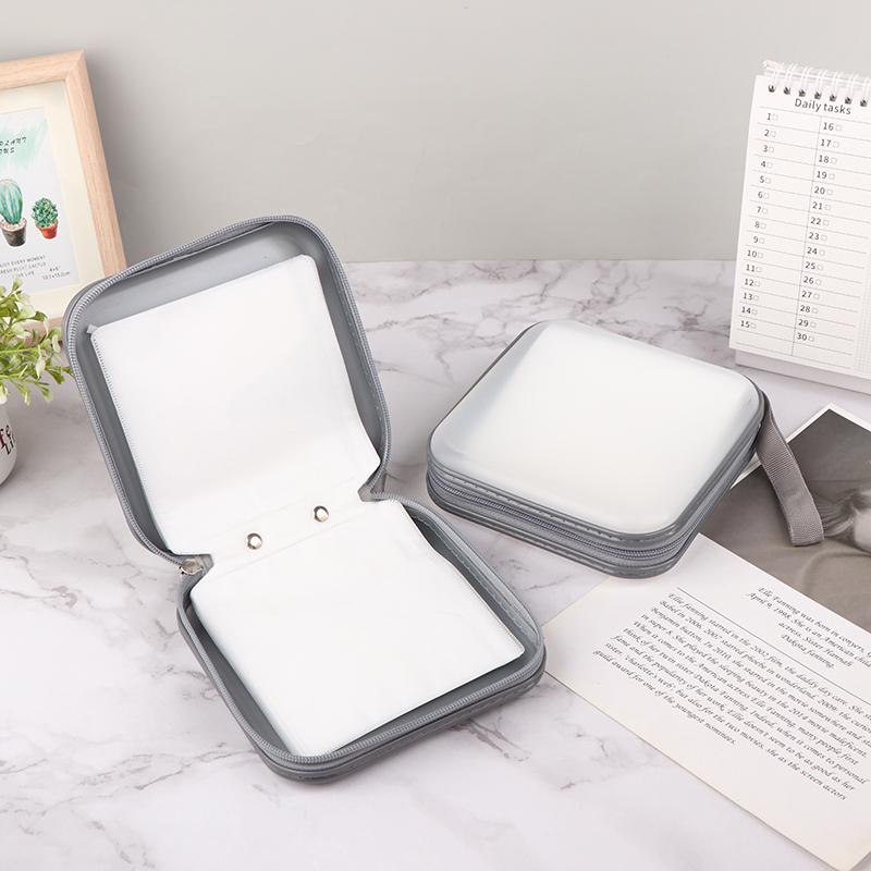 1Pc Cd Case Portable Waterproof Compression Cd Package 40 Disc Capacity For Home Office And Car Storage Cd Packing Box