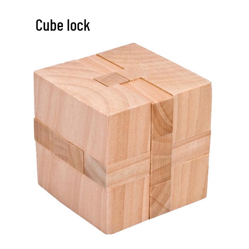 100-Piece Kongming Lock Wooden Puzzle Set for Kids and Adults