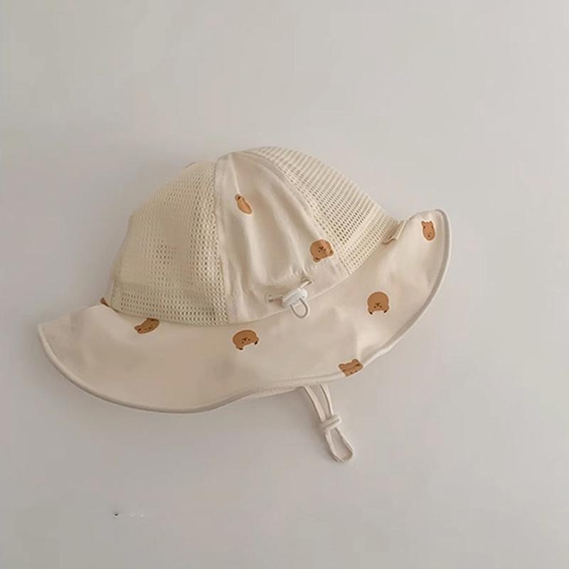 Dziecięcy bawełniany kapelusz typu bucket Nowe dziecięce czapki przeciwsłoneczne na zewnątrz Chłopcy Dziewczynki Wzór Kapelusz Panama Unisex Kapelusz plażowy wędkarski Dla 2-6 lat