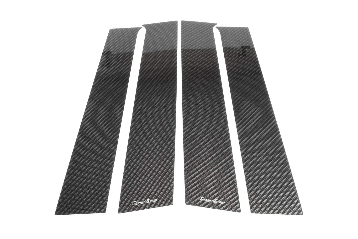 

SecondStage Toyota Yaris Cross Pillar Garnish Carbon Fiber for vehicles without T557DCB (Digital Look, visors) /