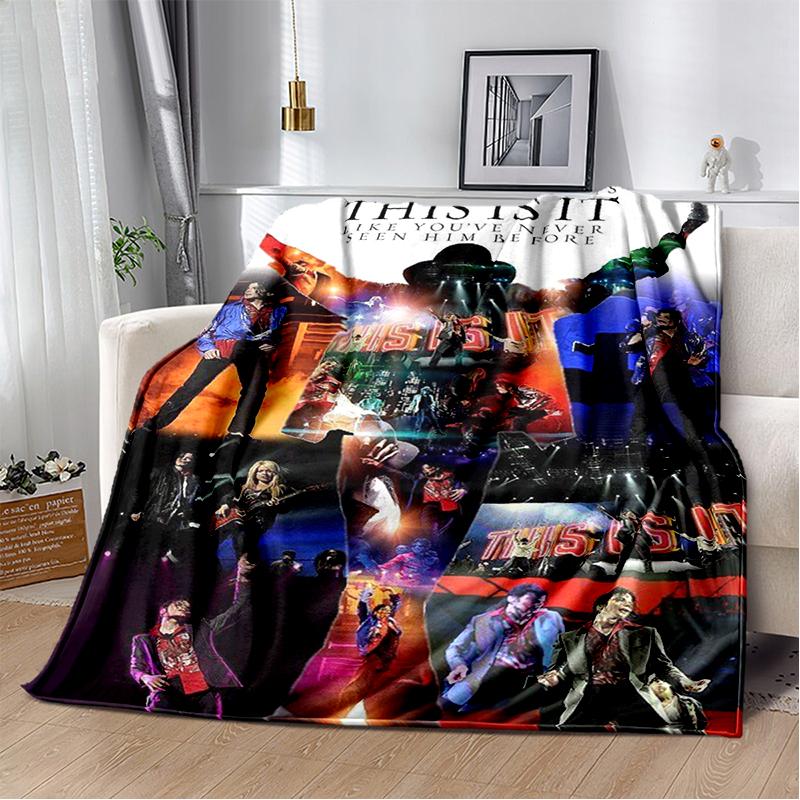 29 Style New Michael Jackson King of Pop MJ Star Blanket,Soft Throw Blanket for Home Bedroom Bed Sofa Travel Office Cover Kids