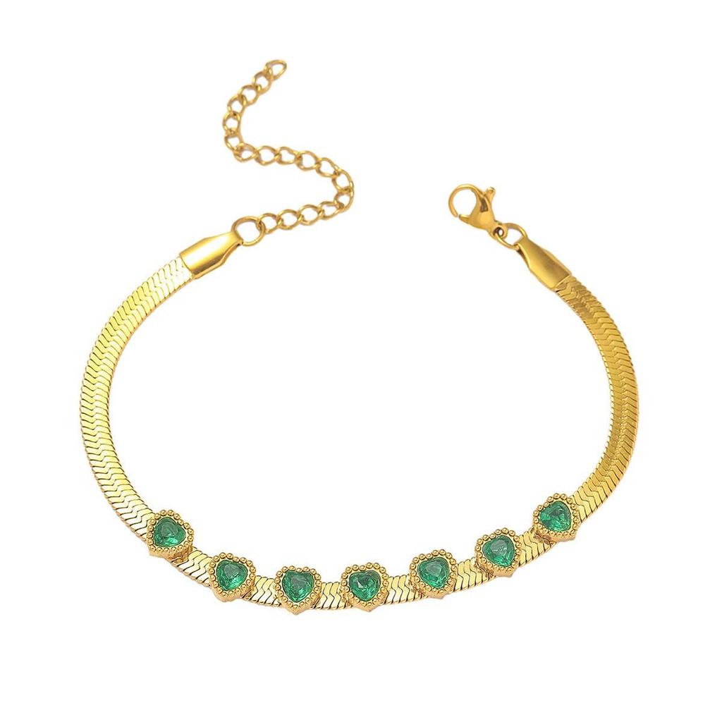Cherry Epoxy Titanium Steel Bracelet for Women - Sweet Dopamine-Inspired Design