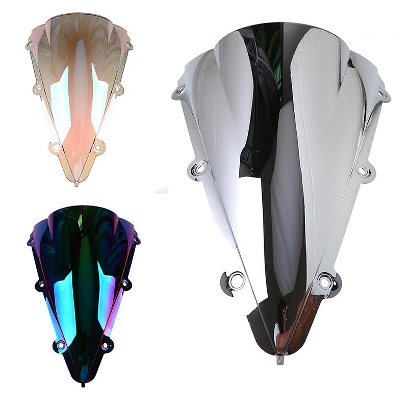 Double Bubble Motorcycle Windscreen Shield Wind Deflector Fit For Yamaha R1 04-06 Iridium Screen for Racing Bike Motorbike Parts