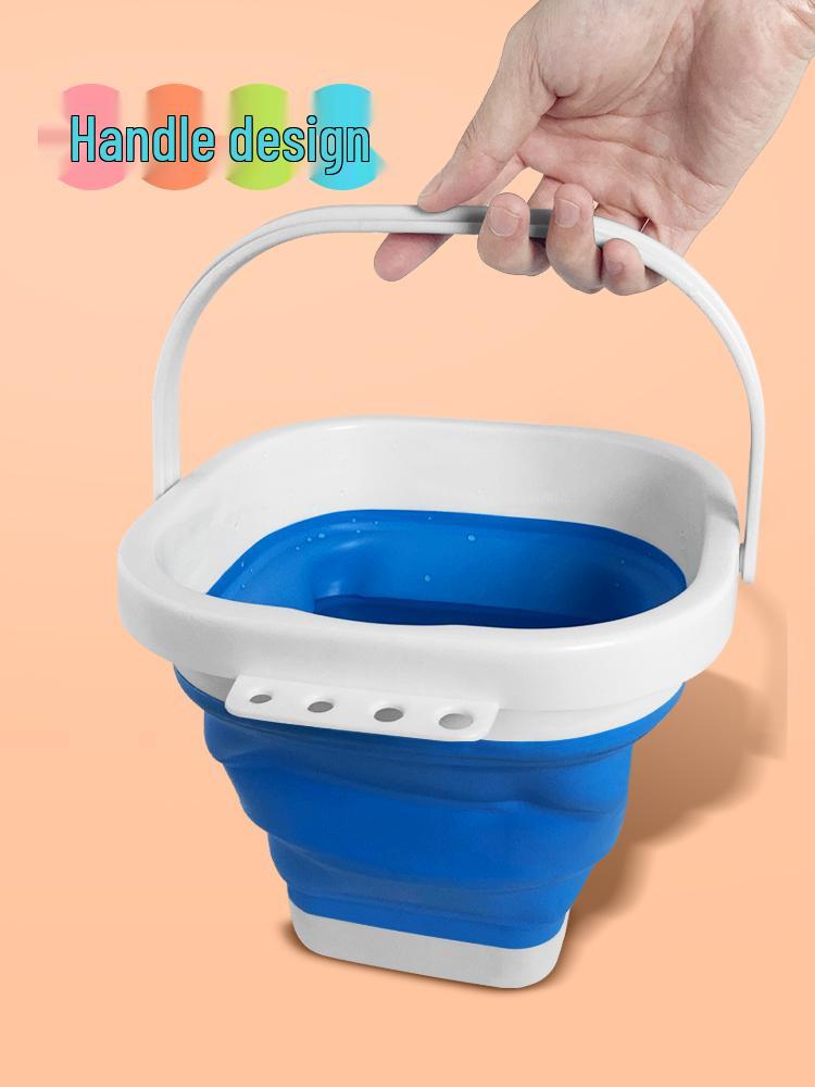 Foldable Silicone Paint Brush Washer Bucket: Portable, Multi-functional, Large Capacity for Children and Art Students.