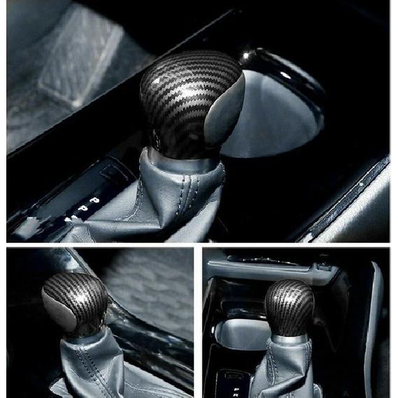 For Toyota C-HR CHR 2016-2022 Carbon Fiber Inner Gear Shift Knob Cover Trim