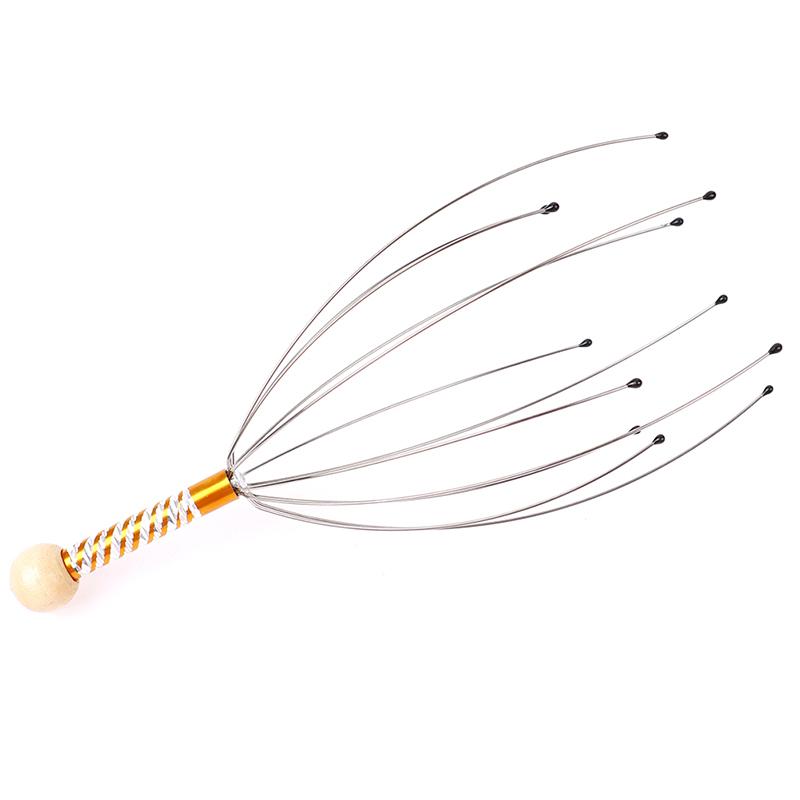1Pcs Head Massager Scratcher Scalp Neck Release Relax Stress Massage Octopus