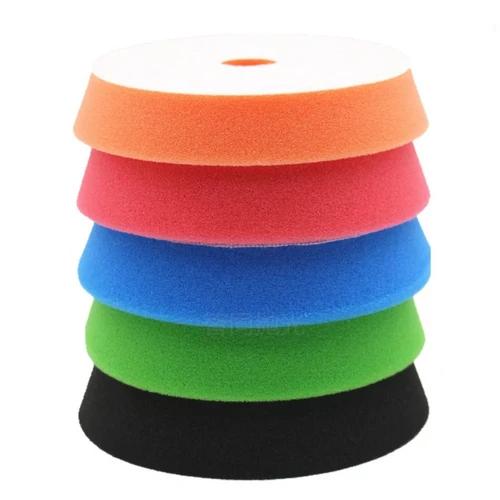 5/7/11pcs Polishing Sponge Plate Set Imitation Plush Waxing Grinding Cleaning Sponge Wheel Car Beauty Set Electric Drill Polish