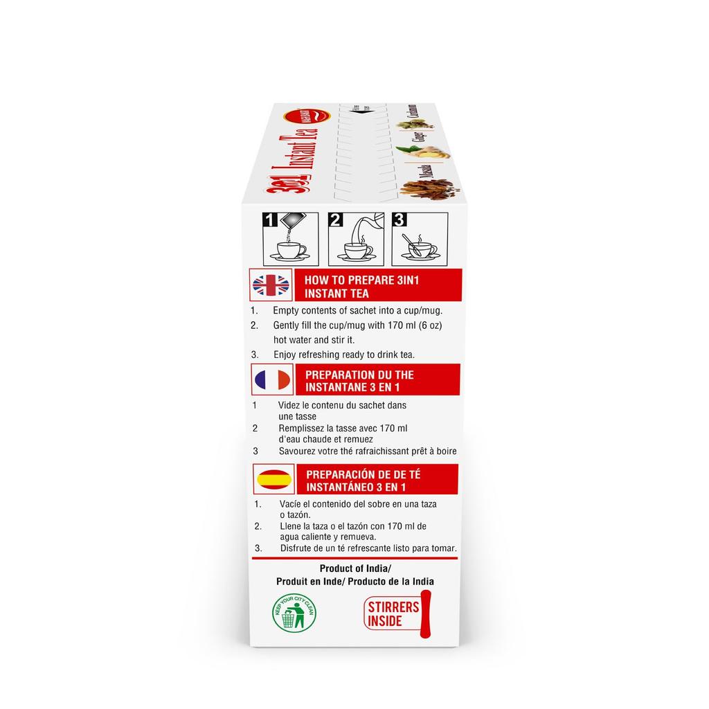 Wagh Bakri Instant Tea Premix  168 G Pack Of 1 With Single Serve Sachets For Quick Homemade Style Tea  (12 Sachets X 14 G Each)