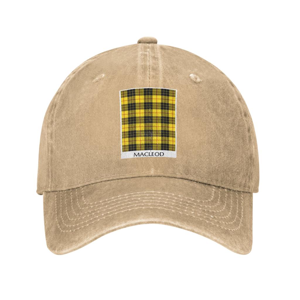 Clan MacLeod Tartan Denim Cap Casual Baseball Caps Adjustable Hat Summer Unisex Baseball Hats