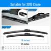 Chevrolet Cruze 18" Frameless Silent Wiper - Model 17, Specially Designed Car Part