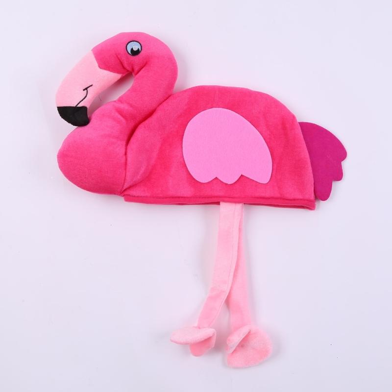 Halloween Funny Hat Flamingo Shape Hat Fun Crazy Hat Thanksgiving Day Bucket Hat Carnivals Party Cute Hat for Adult