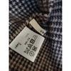 Used Plaid Scarf, Large Stole, Stole, Brown, Camel, Wool