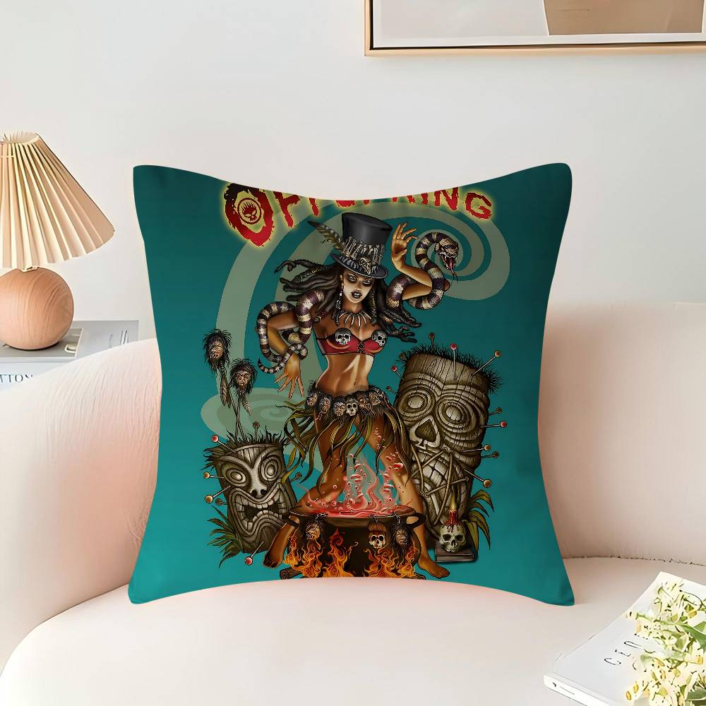 Punkrock The Offspring Kuddfodral För Sovrum Och Vardagsrum Soffa Dekorativt Kuddfodral