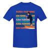 Unisex Vintage Aura Farming T Shirt Streetwear Oversized Oneck Cotton Sleeve Tshirts
