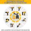 Lightweight BAP18A Lithium Battery Adapter for Makita DeWalt with Weight Reduction