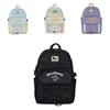 Good Morning Letter Print Student Backpack Large Capacity Nylon Breathable School Bag For Middle School Students