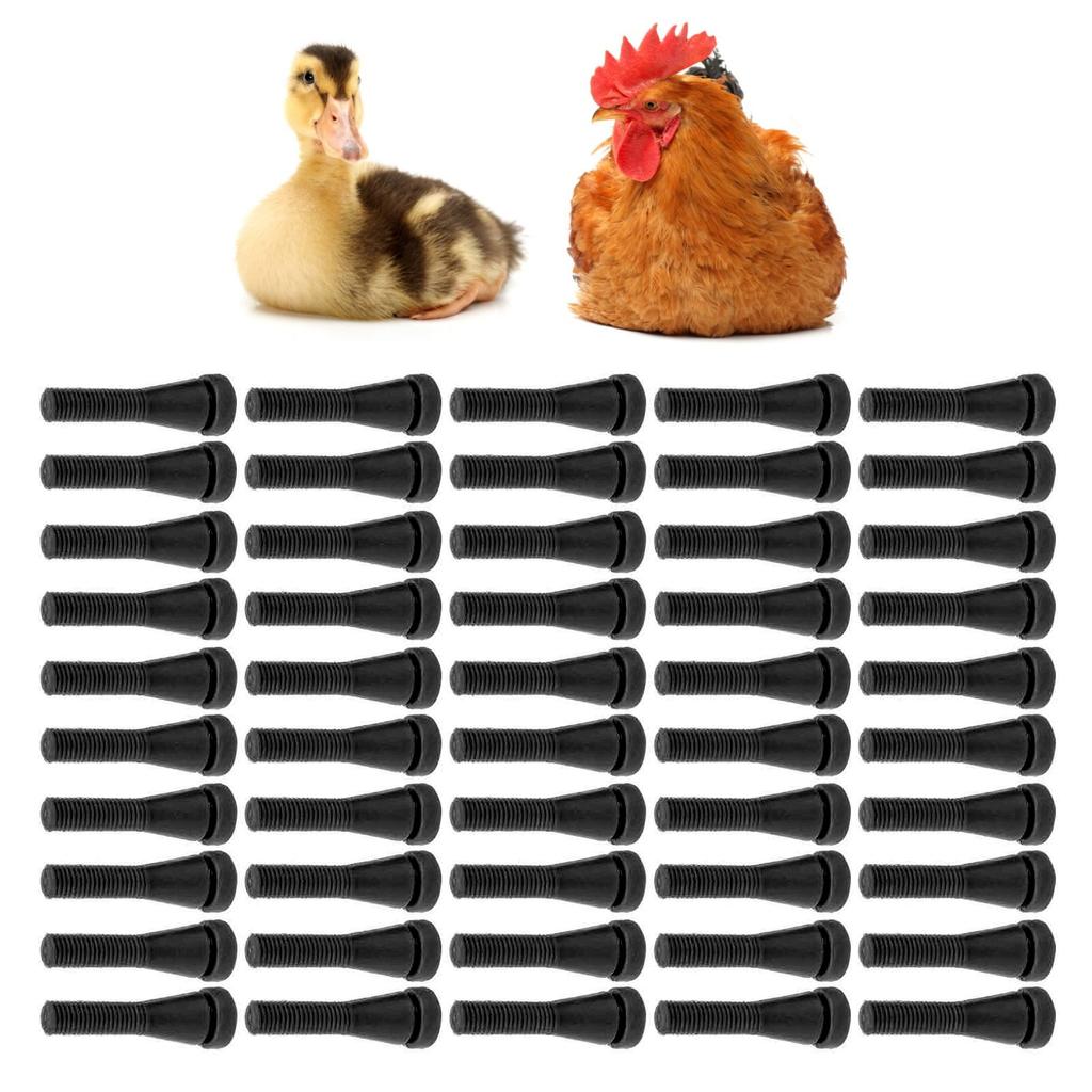 50 Pcs Poultry Plucking Fingers Rubber Hair Removal Stick Plucker for Chicken  