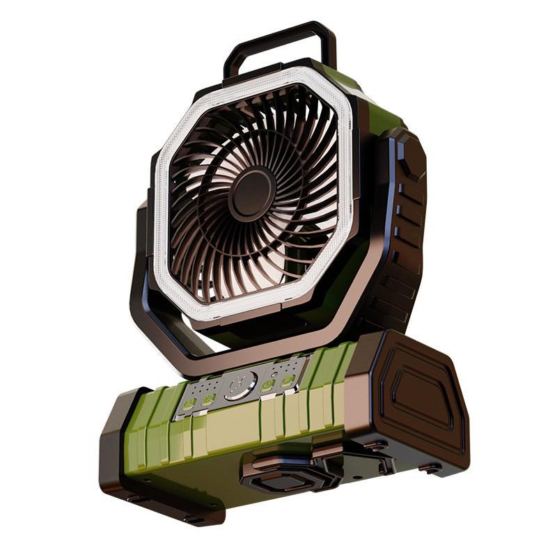 Cross-Border Multifunctional Rechargeable Oscillating Fan & LED Camping Light