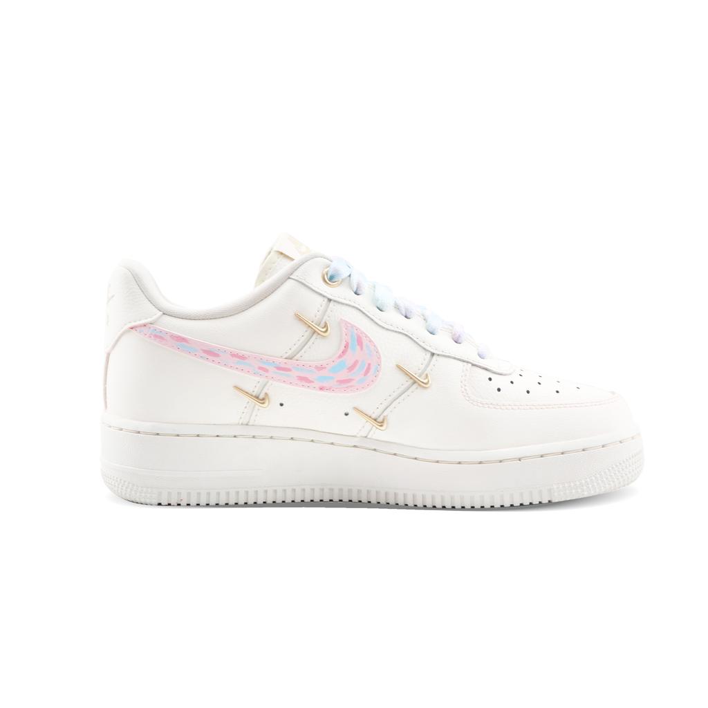 Nike Air Force 1 Monet Shadow, Shopping Bag Abrasion Resistant Height Increasing Low top Skateboard Shoes Women's FV3654-111(Team222-)